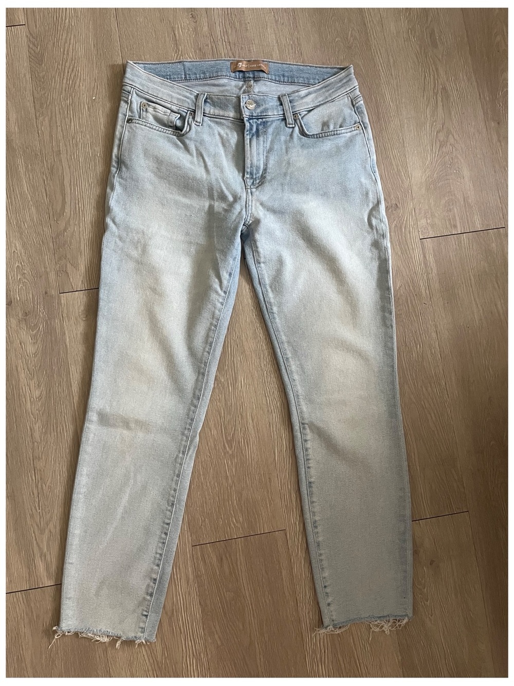 7 For All Mankind Luxe Vintage Light Wash Jeans Size 30